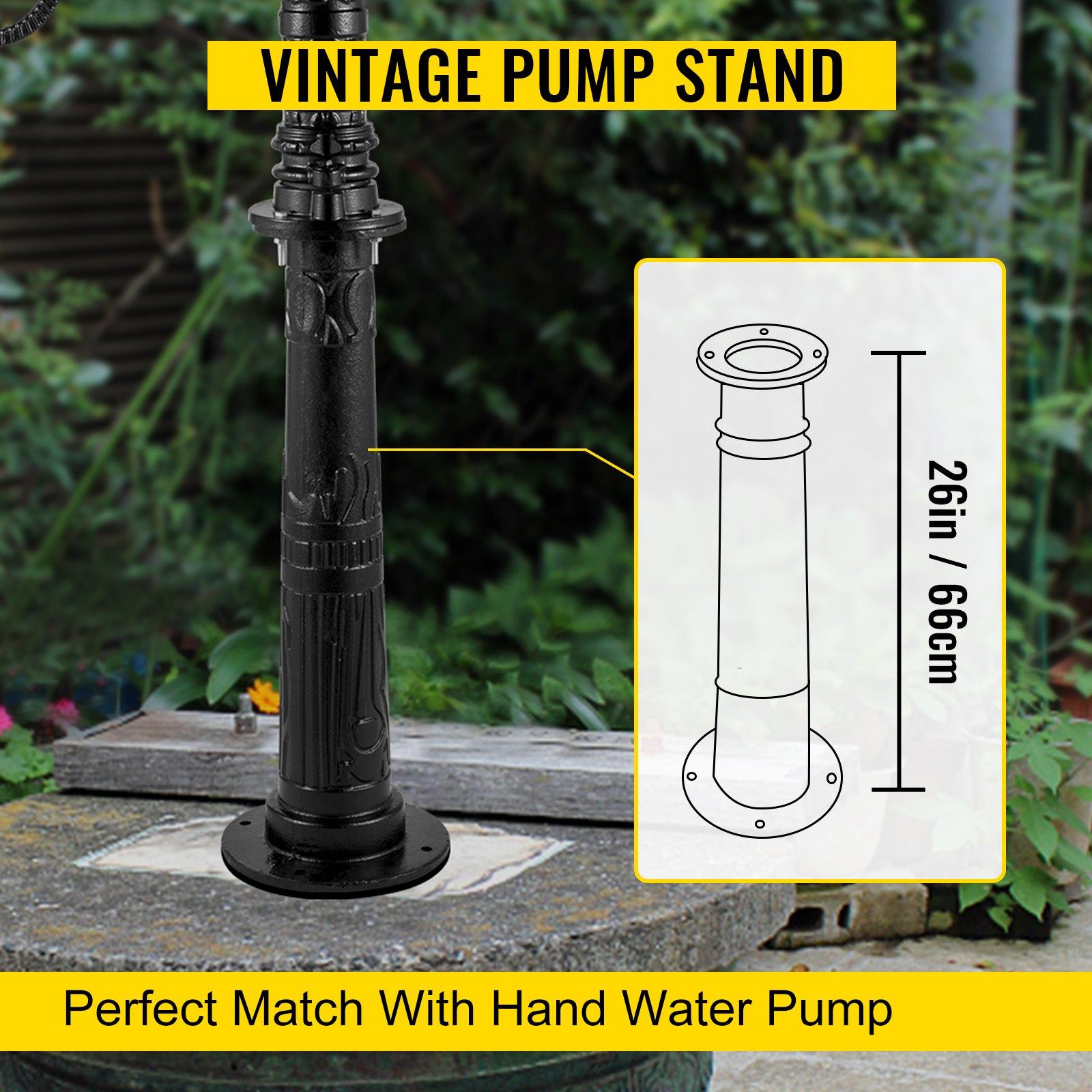 VEVOR Antique Hand Water Pump Stand Pitcher Pump Stand Cast Iron Well ...